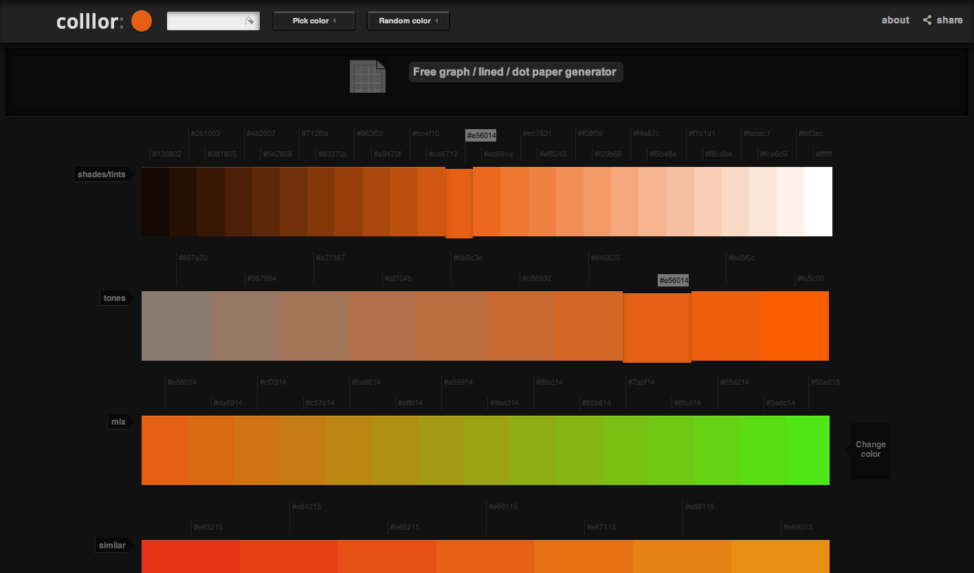 The Best Online Color Tools for Web Designers 4 Colllor