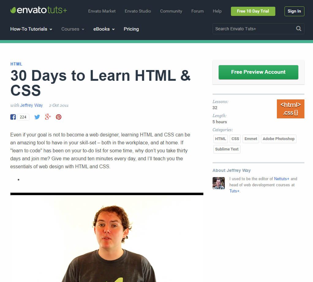 Webdesigner worden - waar begin ik? 4 30DaysLearn HTM -CSS-Tuts-Course