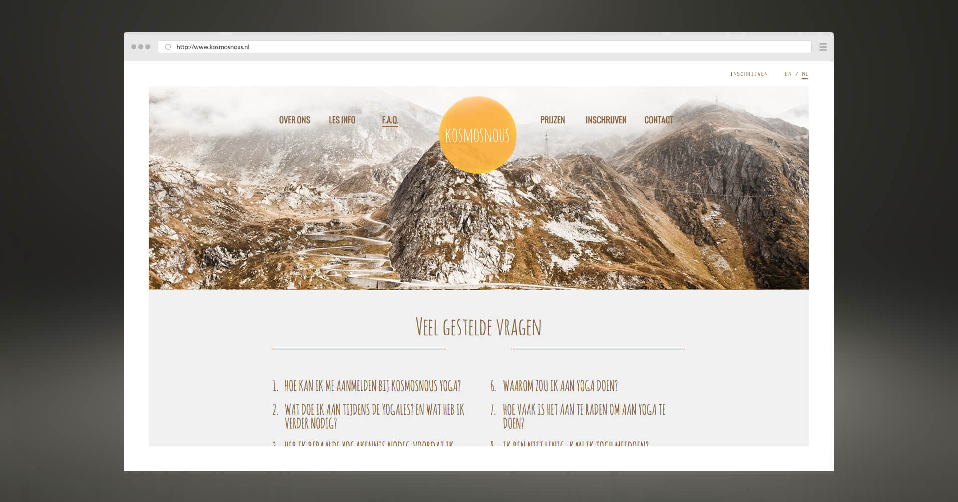 Kosmosnous content MR 2016 faq